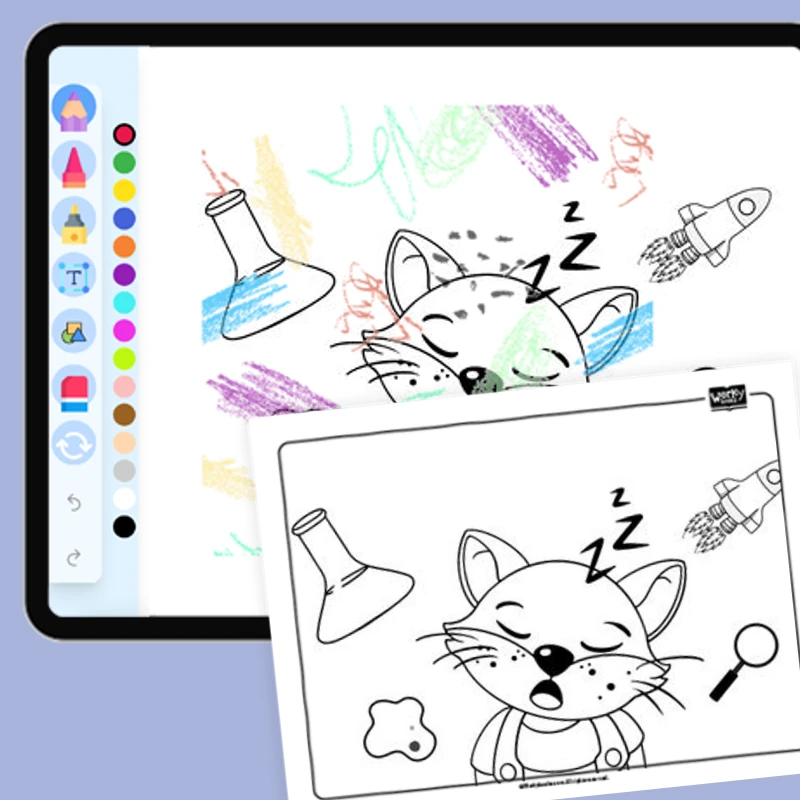 Jo Tired — coloring-pages coloring page for Grade 1, Grade 2, Grade 3, Grade 4, Grade 5, page 1 of 1