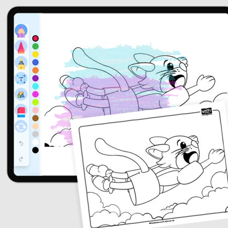 Jo's Flying Adventure — coloring-pages coloring page for Grade 1, Grade 2, Grade 3, Grade 4, Grade 5, page 1 of 1