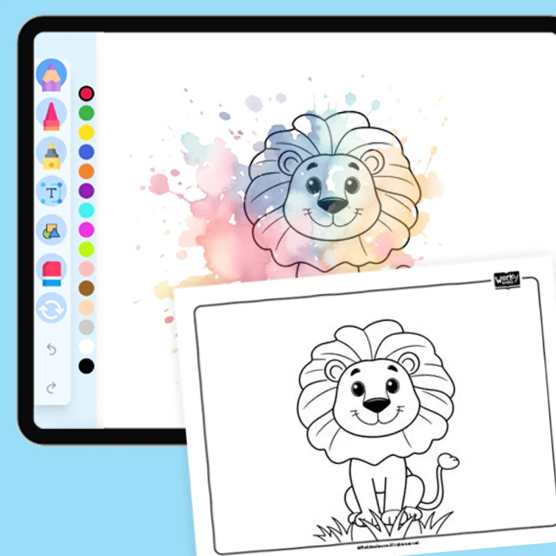Zoo Animal Lion — coloring-pages coloring page for Grade 1, Grade 2, Grade 3, Grade 4, Grade 5, page 1 of 1