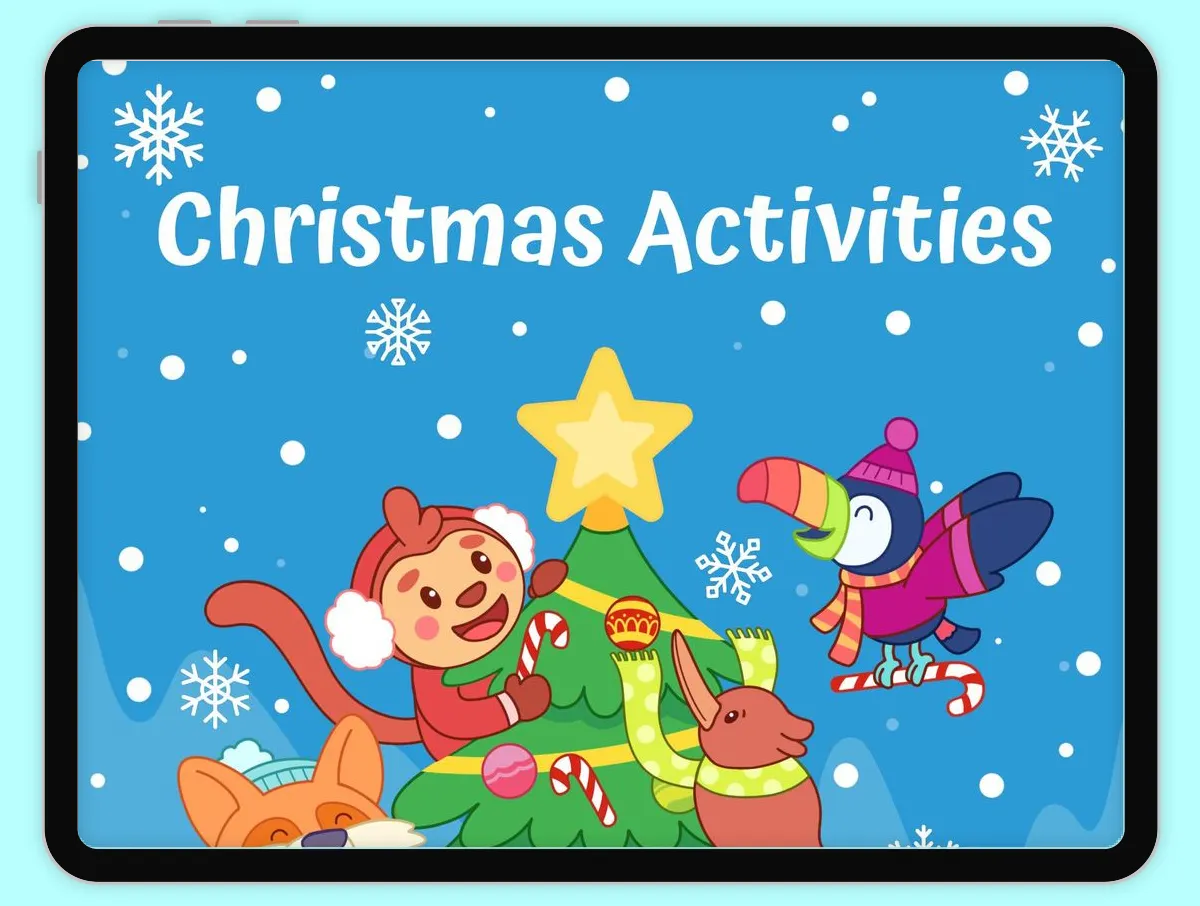 Interactive Worksheet preview: Christmas Activity
 covering  standards - Page 1 of 10