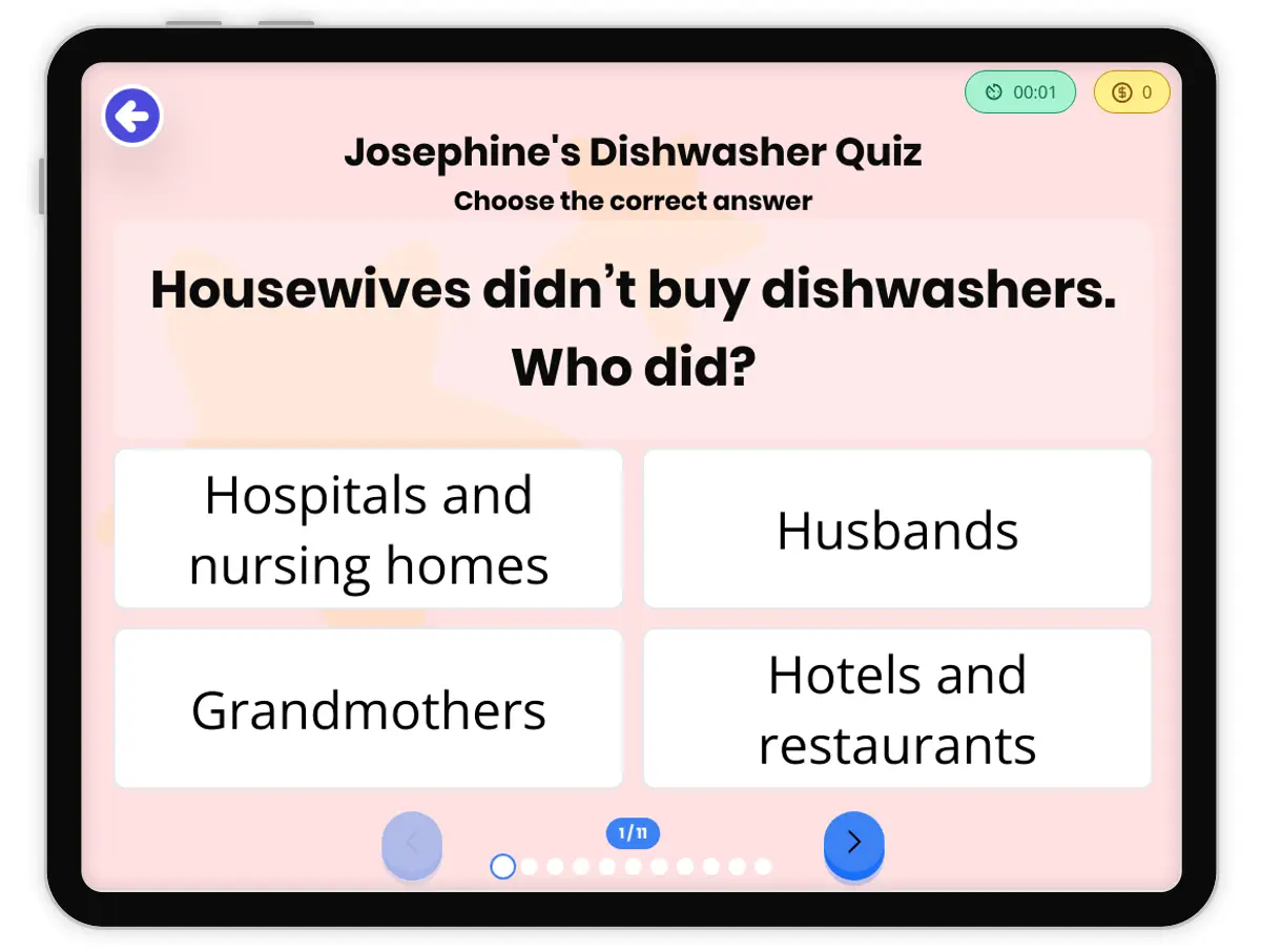 Game preview: Josephine's Dishwasher Quiz - Page 1 of undefined