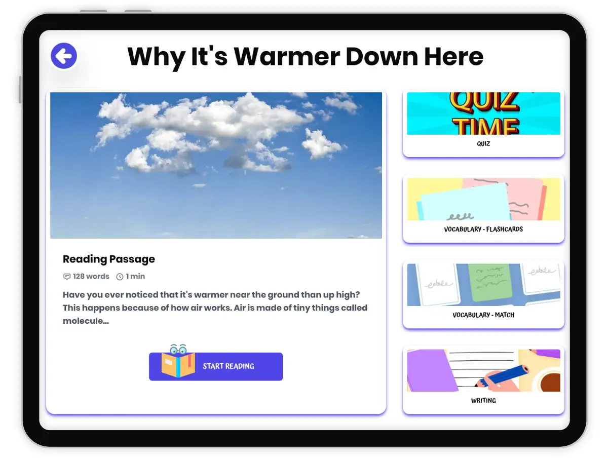 — Reading Comprehension preview: Why It's Warmer Down Here - Page 1 of undefined