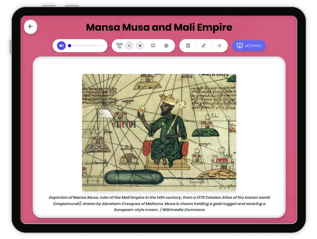 — Reading Comprehension preview: Mansa Musa and Mali Empire - Page 1 of 1