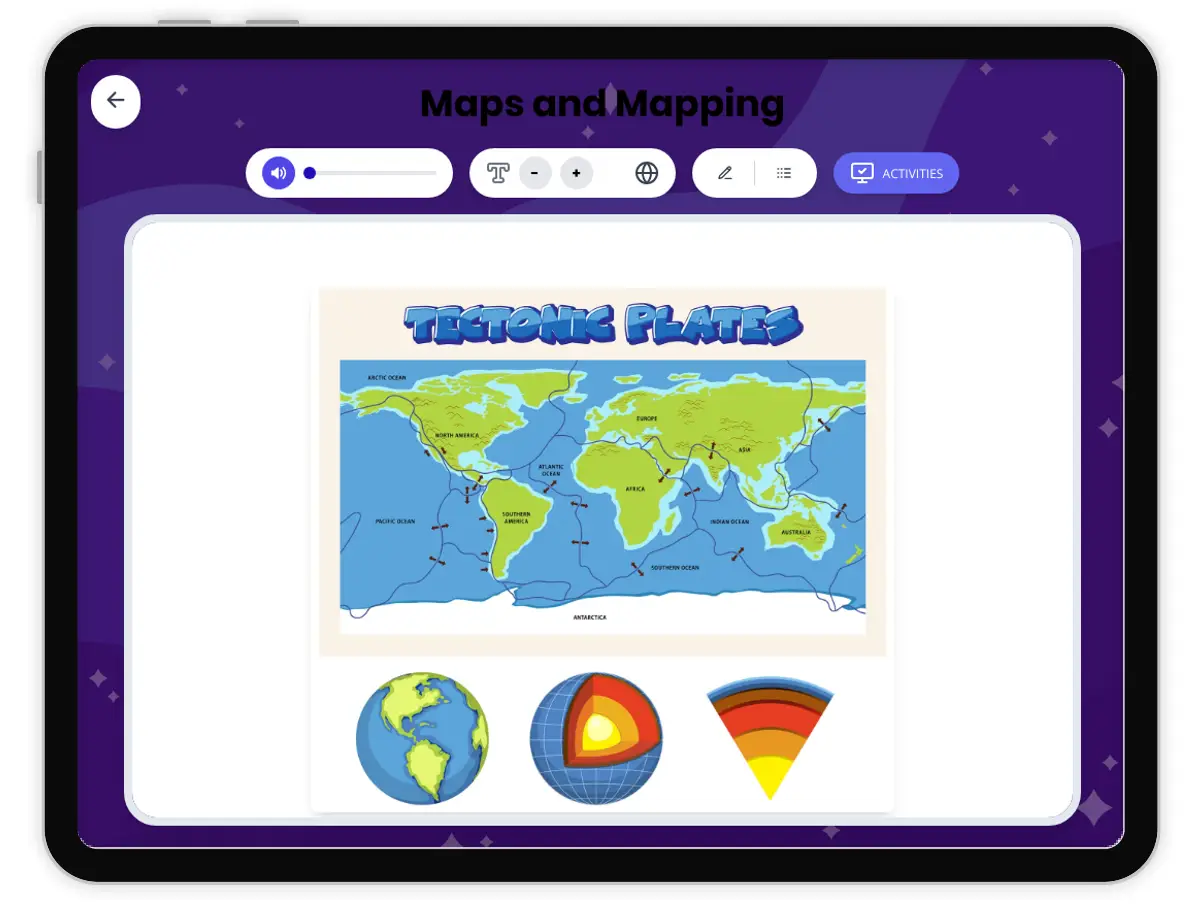 Interactive — Reading Comprehension preview: Maps and Mapping covering MS-ESS2-2 standards - Page 1 of 1