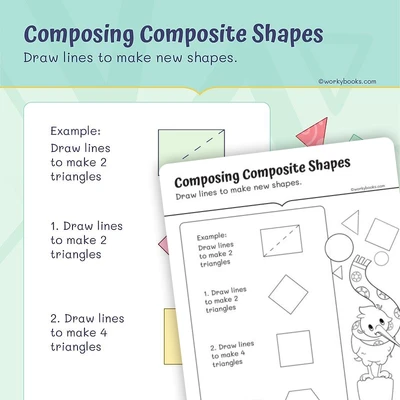 Composing Composite Shapes - worksheet educational content