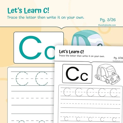 Alphabet C - worksheet educational content