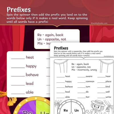 Grade 1 Prefix - worksheet educational content
