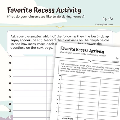 Represent and interpret Data - worksheet educational content