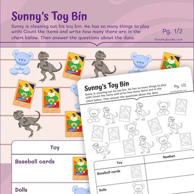 Organizing and Interpreting Data - worksheet educational content