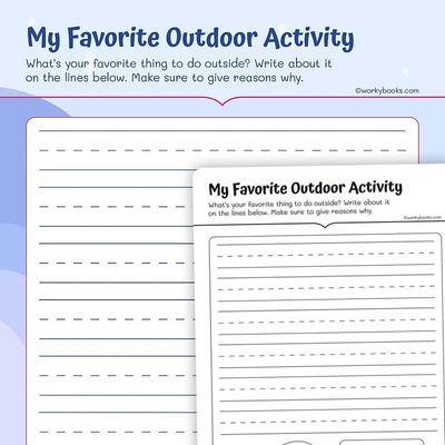 My Favorite Outdoor Activity - worksheet educational content
