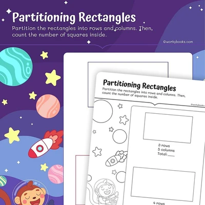 Partitioning Rectangles - worksheet educational content