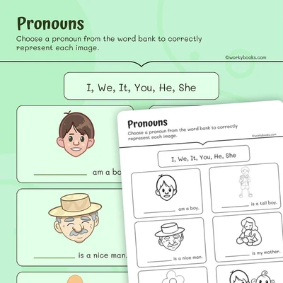 Pronouns - worksheet educational content