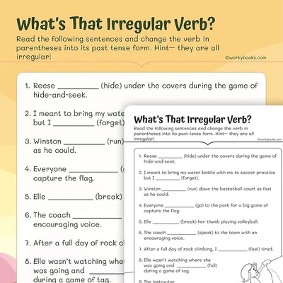 What’s That Irregular Verb? - worksheet educational content