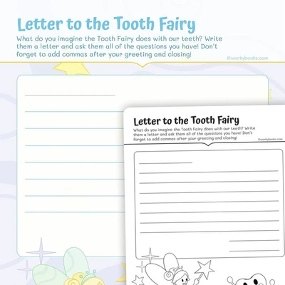 Letter to the Tooth Fairy - worksheet educational content