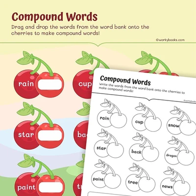 Forming Compound Words - worksheet educational content
