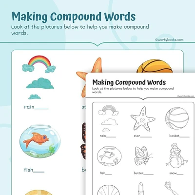 Making Compound Words - worksheet educational content