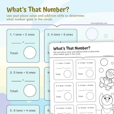 Place Value - What's That Number? - worksheet educational content