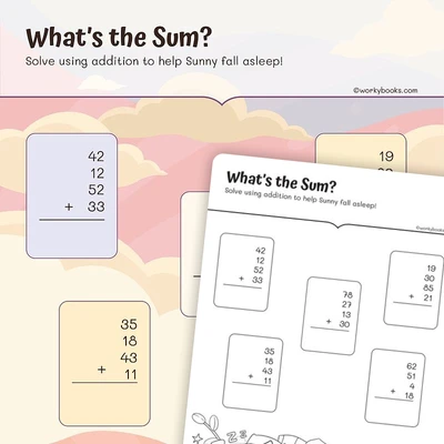 What's The Sum? - worksheet educational content