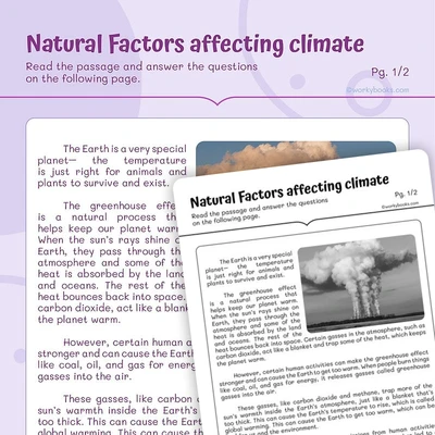 Understanding the Greenhouse Effect - worksheet educational content
