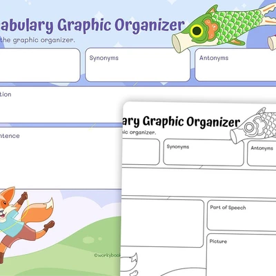 Graphic Organizer Vocabulary - worksheet educational content