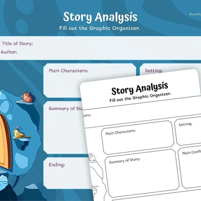 Story Map Graphic Organizer - worksheet educational content