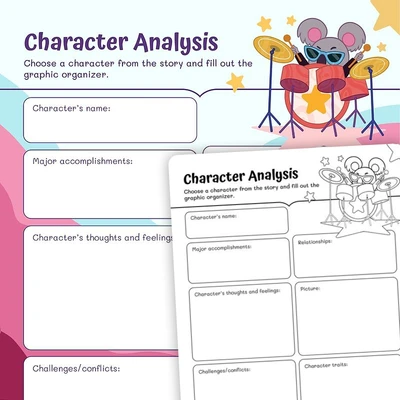 Know your Character:Graphic Organizer Worksheet - worksheet educational content