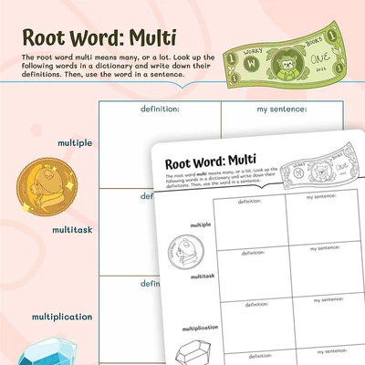 Root Word: Multi - worksheet educational content