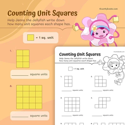 Counting Unit Squares! - worksheet educational content