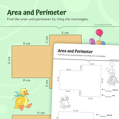 Finding the Area and Perimeter - worksheet educational content