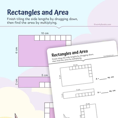 Tiling Rectangles and Area - worksheet educational content