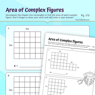 Area of Rectilinear Figure - worksheet educational content