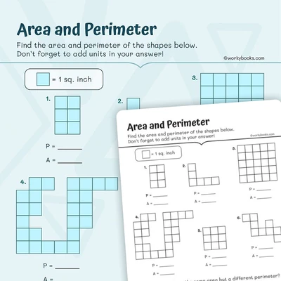 Area and Perimeter - worksheet educational content