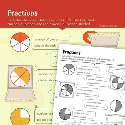 Representing a Fraction - worksheet educational content