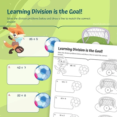 Learning Division is the Goal! - worksheet educational content