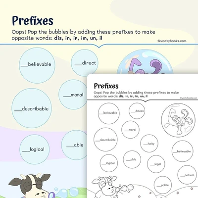 Decoding Words With Prefixes - worksheet educational content