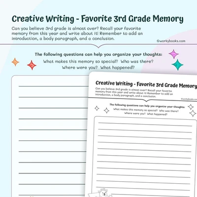 Creative Writing — Favorite 3rd Grade Memory - worksheet educational content