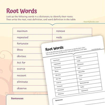 Using Powerful Words - worksheet educational content