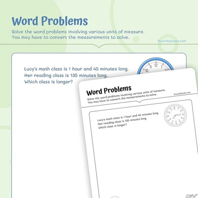 4th Grade Word Problems - worksheet educational content