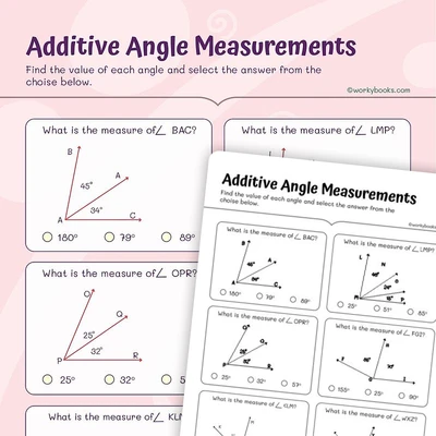 Additive Angles - worksheet educational content