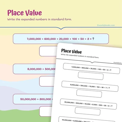 4th Grade Place Value - worksheet educational content