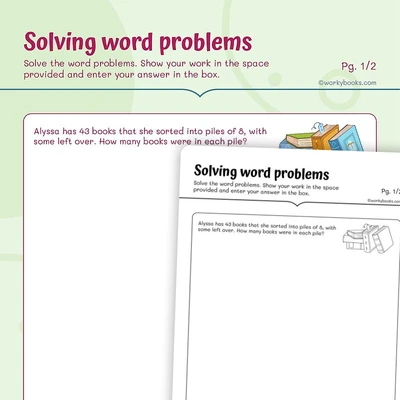 Solving Word Problems - worksheet educational content