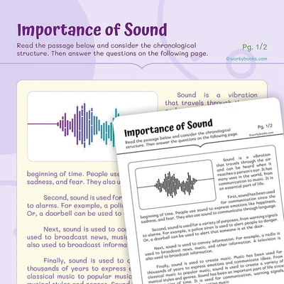 Informational Text —Importance of Sound - worksheet educational content