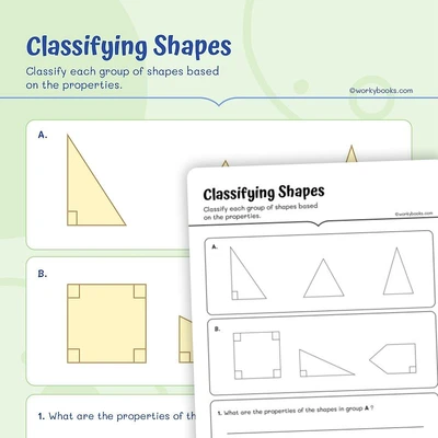 Properties of Shapes - worksheet educational content