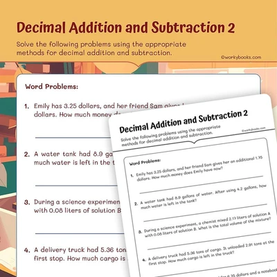 Relating Decimals to Money - worksheet educational content