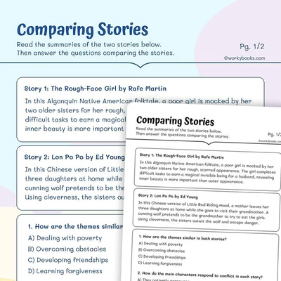 Comparing and Contrasting Two Non Fiction Texts - worksheet educational content