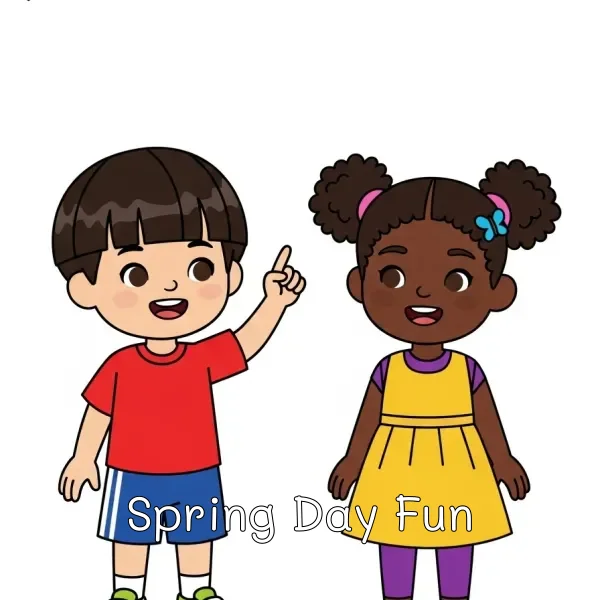 Spring Day Fun - book educational content