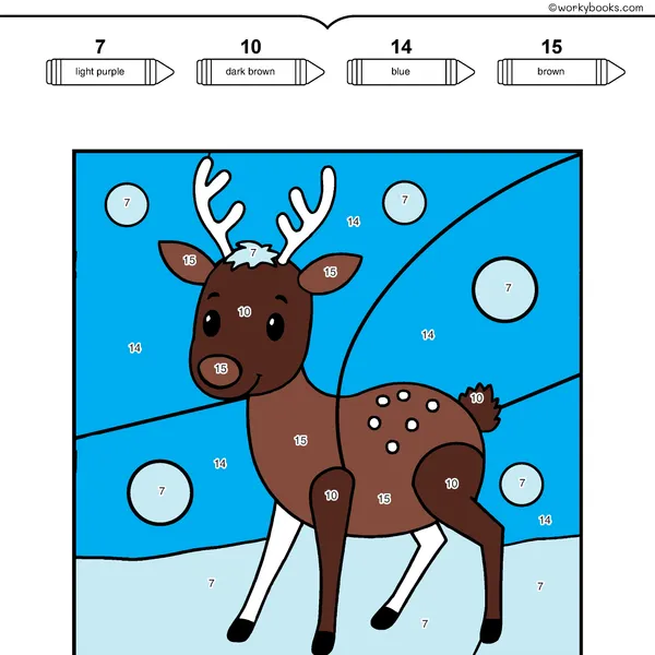 1-Digit Addition within 20 | Color by Number | Worksheet - bundle educational content