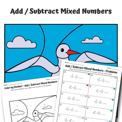 Color by number worksheet