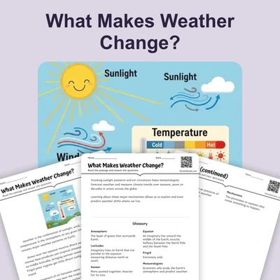 What Makes Weather Change? - reading educational content