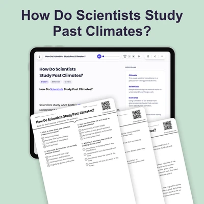 How Do Scientists Study Past Climates? - reading educational content